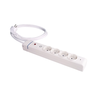 Extender With 4 2p+E Sockets, 16a 250v Max.3680w 850°C Gwt 41ilso Solera