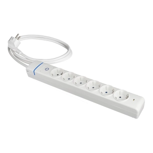 Extender With 6 2p+E Sockets, 16a 250v. Max.3680w 850°C Gwt. 61ils Solera