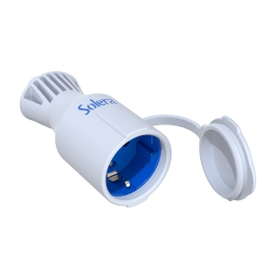 Bipolar Mobile Base With Side T/T Schucko Type 16a 250v. .WHITE Elastomer. 5707ckb Solera