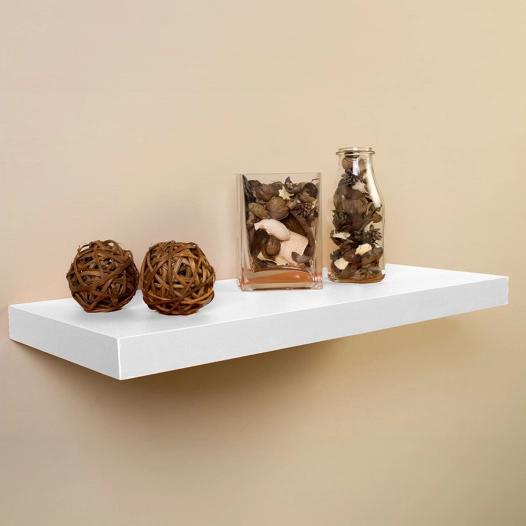 Étagère Avec Fixation Invisible 60x25 Blanc 045315 Home Decor