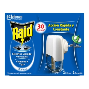 Liquide Electrique Raid 1 Diffuseur+1 Remplacement Pour 30 Nuits