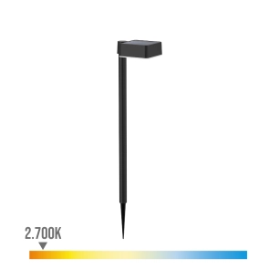 Piédestal Solaire Carré, Ip 44 1.5w, 200im 2700k, Lumière Chaude, Dimensions : 10.5x13.5x54cm. Philips