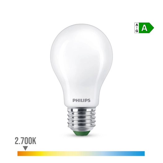 Ampoule Led Classique 4w 840im E27 2700k Ultra Efficace. Philips