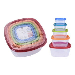 Set 5 Boîtes À Lunch En Plastique, 911000140, Excellent Houseware