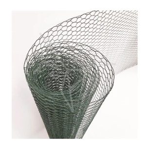 Grillage Triple Torsion Plastifié- Maille Hexa 13 Mm - 5 X 0.50 M - V Ert