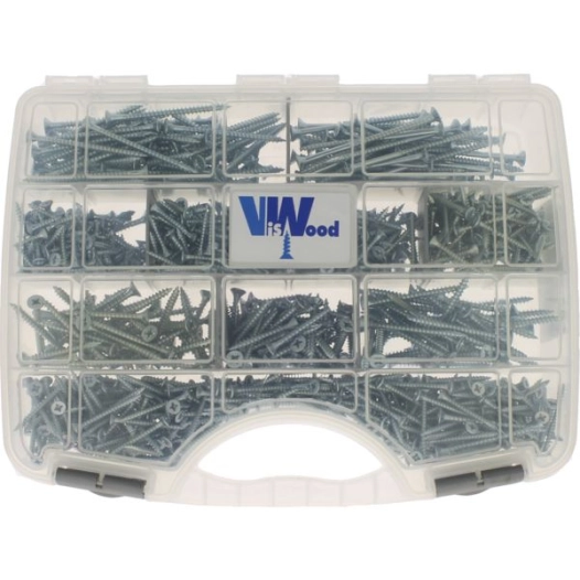 Malette De 1055 Vis Agglo Tête Fraisée Pozi