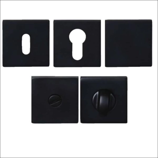 20 Rosace Carrée Soho Noire - Clé L