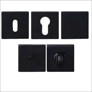 20 Rosace Carrée Soho Noire - Clé I