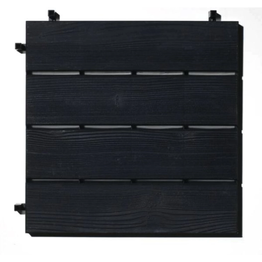 6 Dalle En Plastique Imitation Bois clipsable - EDA