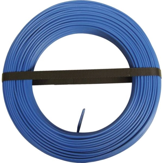 Fil Rigide Électrique Ho7vu 1.5 Mm² - Bleu - Couronne 100 M