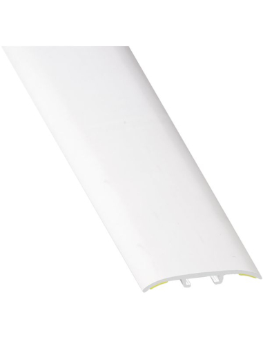 Barre Seuil Alu Blanc Universel Transition de sol discrète et robuste en aluminium blanc. - CQFD