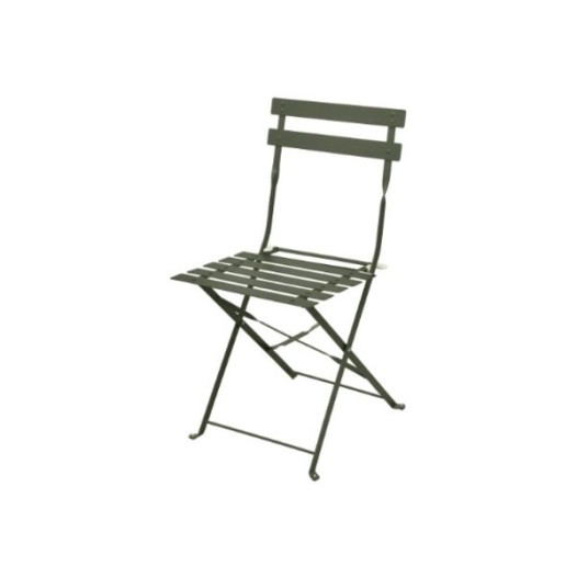 4 Chaise Pliante Merida Acier Kaki