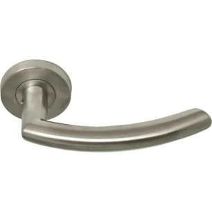 Ensemble Béquille Rosace Ronde Loupiac Inox Brossé