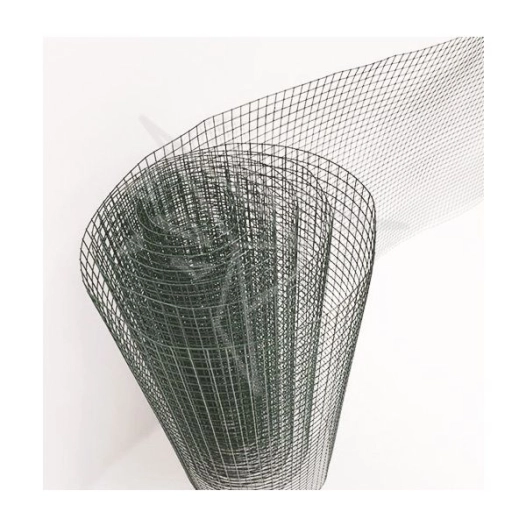 Grillage Soudé Plastifié - Maille Carrée 13 Mm - 5 X 0.50 M - Vert