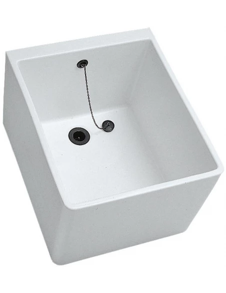 Cuve à laver 60 x 50 cm avec trop plein publica - GEBERIT