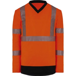 T Shirt Hv Helium Manches Longues Orange T.Xl