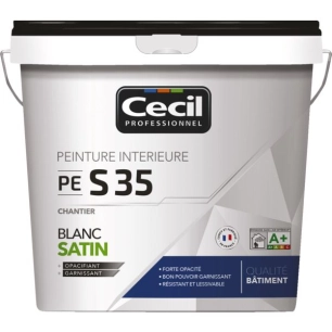 Peinture Intérieure Spéciale Chantier Satin 15l