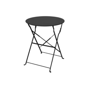 Table Bistrot Pliante Merida Ø60cm En Acier Graphite