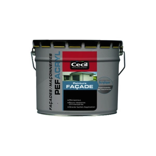 Peinture Façade Acrylique Ton Pierre 10l