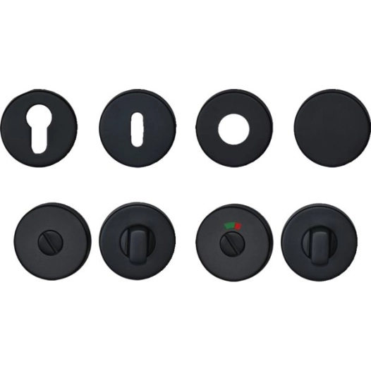 Jeu De Rosace Ronde Pomerol Noire Mat Condamnation