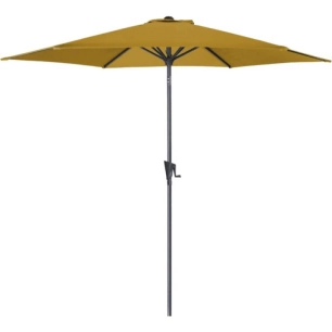 parasol rond tilt diam. 3 m toile curry