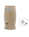 Récupérateur d'eau 500 Litres beige + Kit Collecteur universel - RECUP'O - EDA