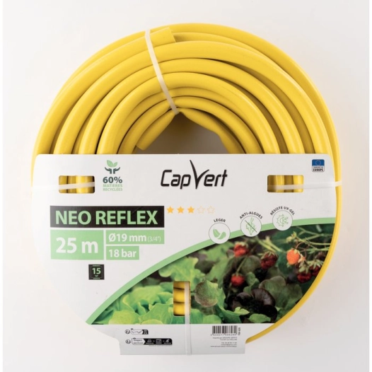 Tuau d'arrosage neo reflex 19mm x 25m - CAPVERT