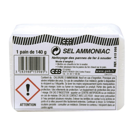 Sel ammoniac pain 140 gr - GEB
