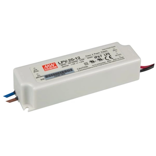 alimentation à découpage - 1 sortie - 20 w - 12 v