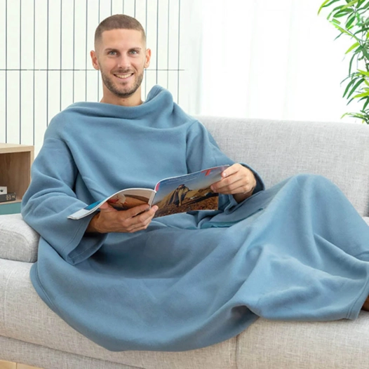 Dernières Unités Couverture À Manche Individuelle Avec Poche Centrale Faboulazy Couleurs Assorties Innovagoods