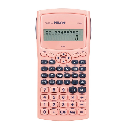 blister calculatrice scientifique m240 serie 1918, rose milan
