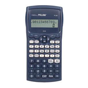 blister calculatrice scientifique m240 serie 1918, bleu milan