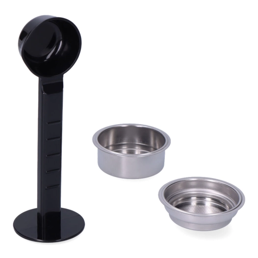 Ensemble cuillère/compacteur + filtre 1 tasse + filtre 2 tasses pour cafetière 07707 edm