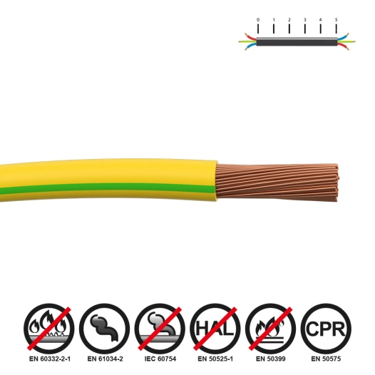 100 cable renforce 4mm bicouleur sans halogene euro/m