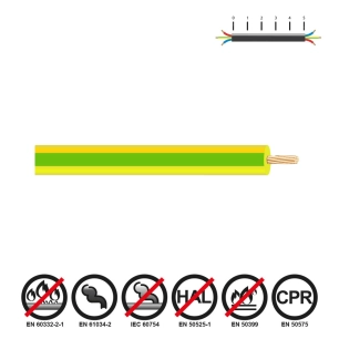 100 cable renforce 6mm bicouleur sans halogene euro/m