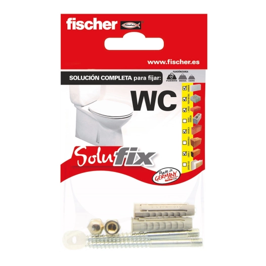 2 kit de fixation wc 569819 solufix fischer