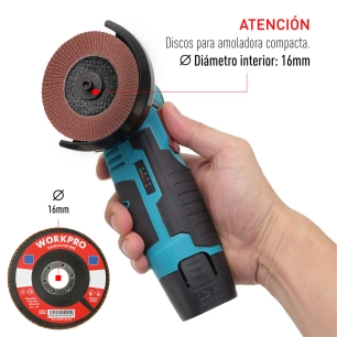 5 disque plat ø100x16mm 80 g. workpro