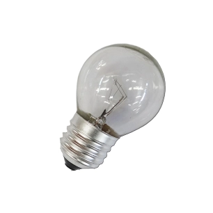 10 ampoule incandescente sphérique transparente 60w e27 (usage industriel uniquement)