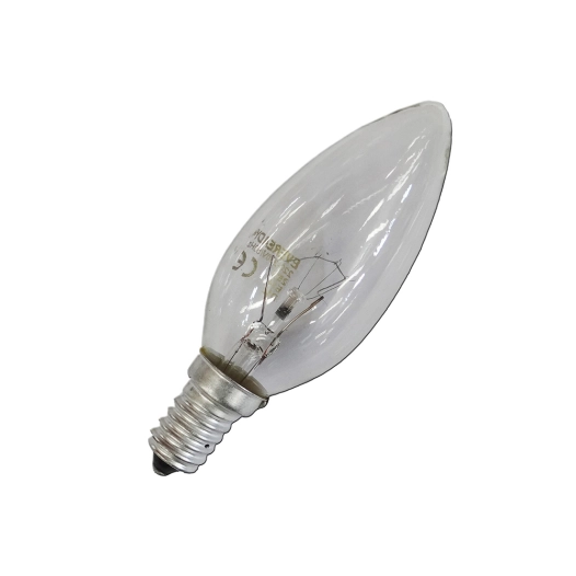 10 ampoule incandescente bougie claire 60w e14 (usage industriel uniquement)