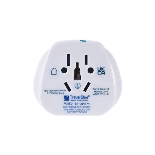 adaptateur entrée multiple world wide vers sortie uk plug, tb-904, travel blue