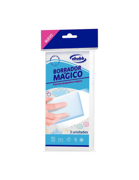 6 sac gomme magique 3 unités 10x7x3cm c01153 chubb