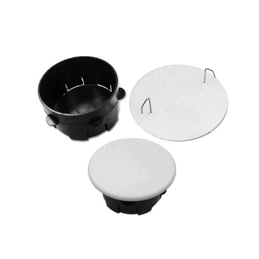 6 boîte ronde à encastrer ø100x50mm avec griffe métallique solera 513