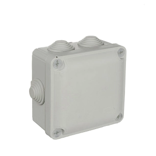 6 boîte étanche carrée 100x100x55mm avec vis solera y715