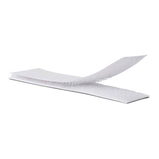 bandes adhésives pour fermeture crochet et canards 2 x 10cm. blanc, 2143-2, inofix