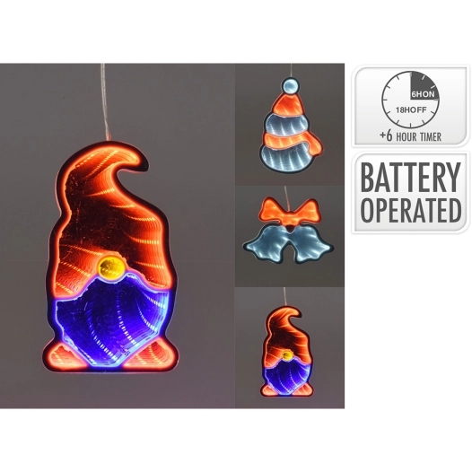 miroir infinity avec led, 3 modèles, minuterie 6h. basics