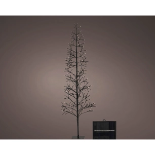 arbre solaire microled, lumière clignotante, 192 led, blanc chaud. luminéo