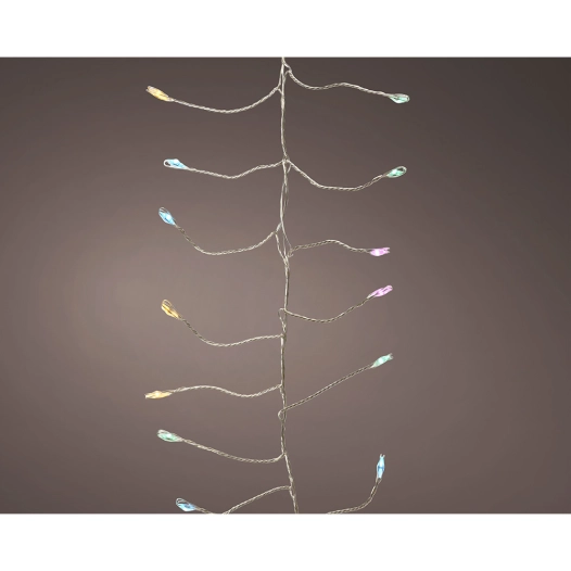 guirlande microled, 960 leds, multicolore pastel. lumineo