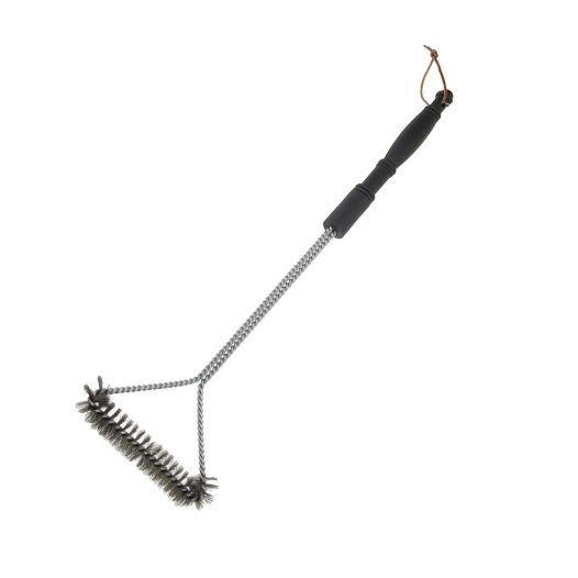 brosse barbecue métallique avec manche 16,3x54,5cm bbq