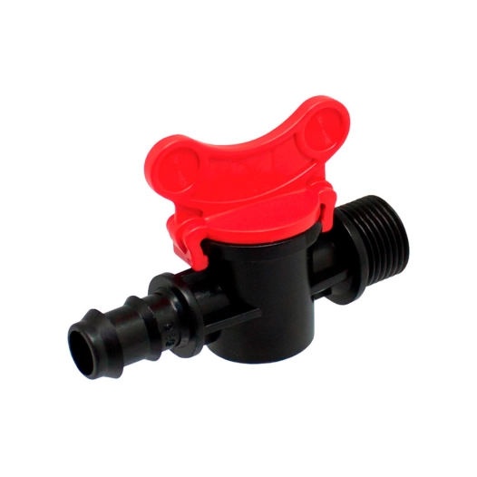 pack de 2 valves tube 16mm avec filetage 1/2 blue bird