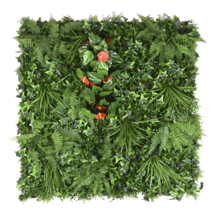 jardin vertical villa imitation fleurs buganvilla 1x1m.